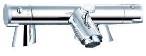 China Modern Style Hot And Cold Basin Mixer featuring Thermostatic Valve Operation T8085 factory
