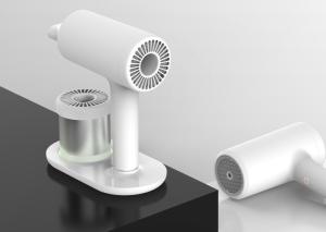 China ABS Housing T Shaped Straight Handle Rechargeable Cordless Hair Blow Dryer Replaceable Battery factory