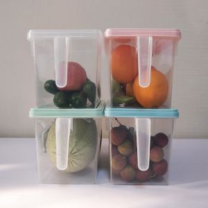 3L 5L 6L Stackable Storage Bins With Handles For Freezer Kitchen