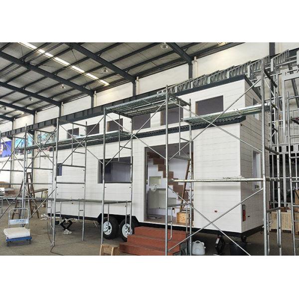 Modern Tiny House On Wheels With Solar Panels Prefab 2 Bedroom Mobile Home