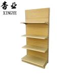 Suitable Price Single Side Supermarket Shelves Wood Grain Shelves Factory Outlet
