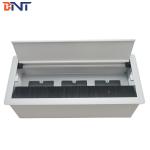 Conference office room used aluminum table brush desk grommet box