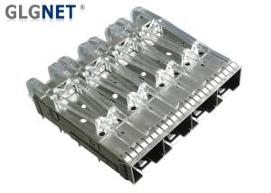 China Light Pipe EMI Tab Spring SFP Cage Connector 4 Ports Stailness Steel CLIP factory