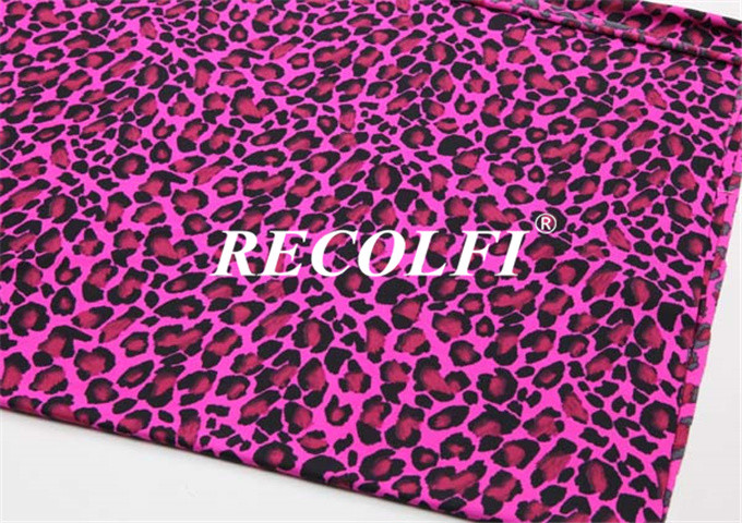 Pinky Leopard Print Gym Suit Women's Activewear High Air Permeability 4 Way Stretch