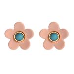 OEM ODM Flower Enamel Earrings 5g/Pair Colorful For Women