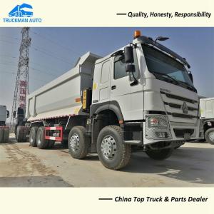 China 371HP 50 Tons SINOTRUK HOWO 8x4 Heavy Duty Dump Truck With U Shape Bucket factory