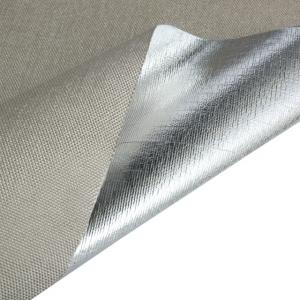 China 18 Micron Aluminum Foil Fiberglass Cloth Reflective Insulation And Vapour Barrier factory