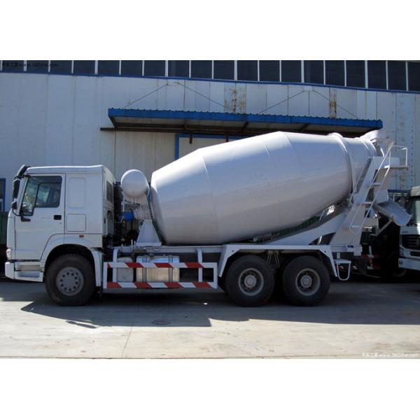 10CBM Trailer Mounted Concrete Mixer , RHD 10 Wheels Concrete Mixer Pump Truck