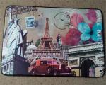 PU Material Flat Door Mat , Indoor Entry Door Rugs Durable Feature