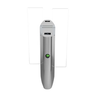 China 550mm Single Lane Flap Barrier Card Reader Turnstile 0.2s on sale