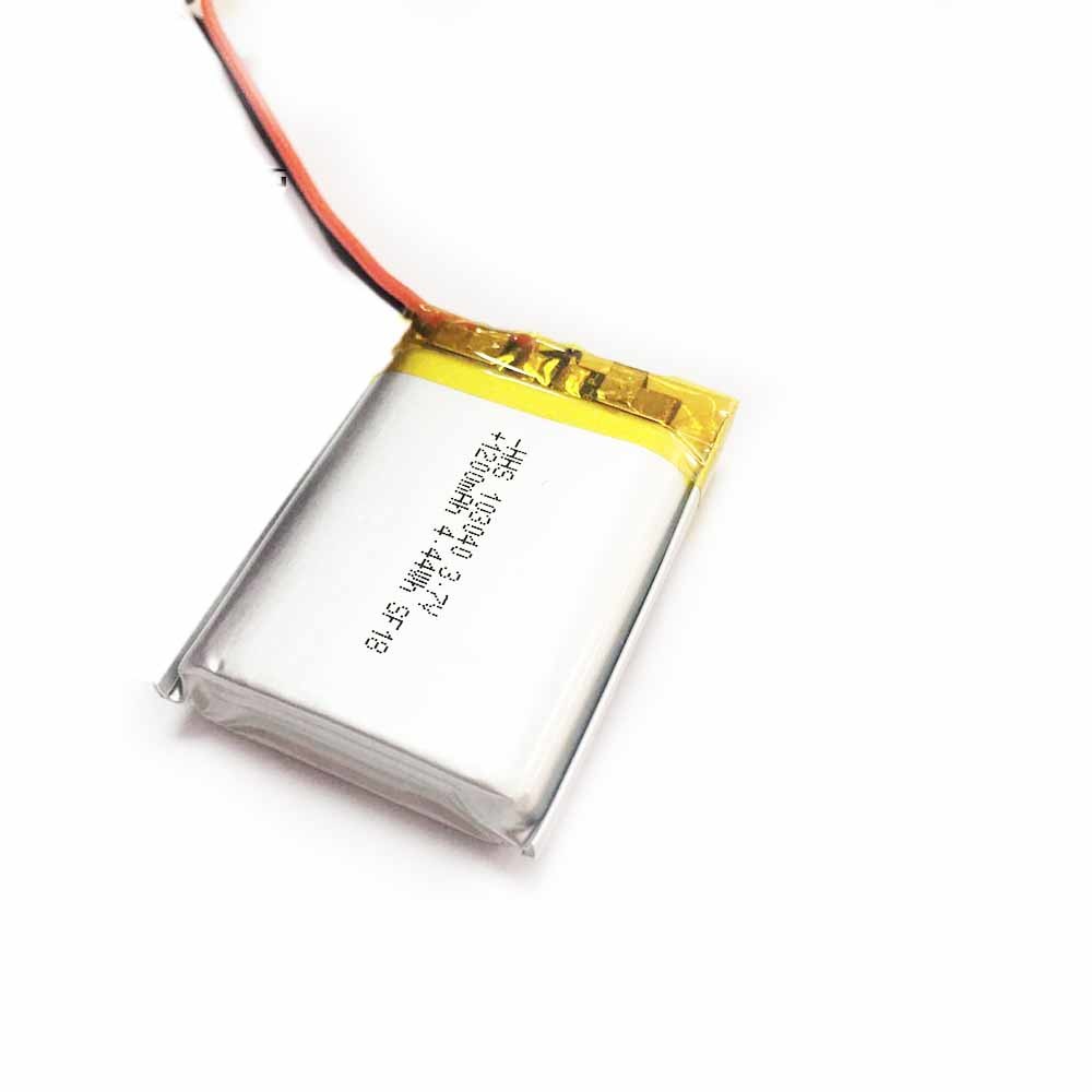 1C Discharge 3.7Volt 1200mAh Polymer Battery Pack PL103040