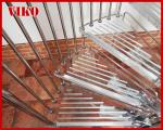 Spiral StaircaseVH33S Tread Glass Aluminum Baluster Stair Curved Glass Handrail