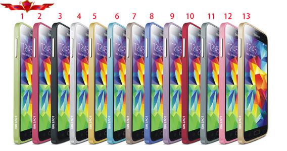 Hot Selling 100% Qualify Ultra Thin 0.7MM Aluminum Bumper For Samsung Galaxy S5