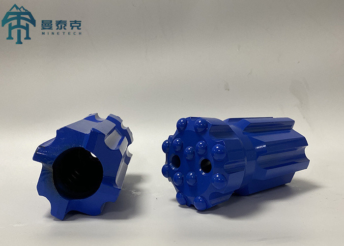 Flat Face 64mm T38 Carbide Button Bits Threaded Retract Spherical