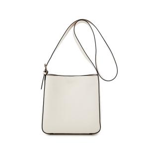 China White Thin Strap Crossbody Bag 22cm 14cm Polyester Lining factory