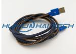 High Density PET Expandable Braided Sleeving Black Flexible Cable Protection