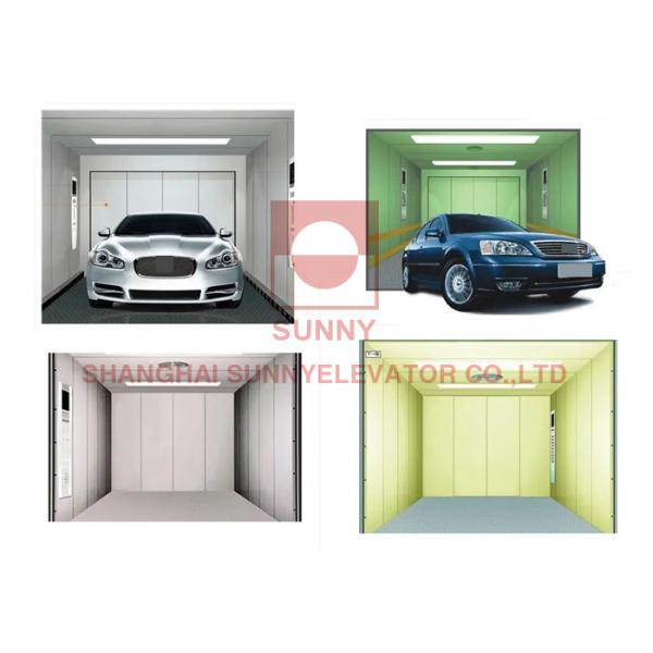 China 500~1000kg Stainless Steel Large Space Automobile Vehical Elevator factory