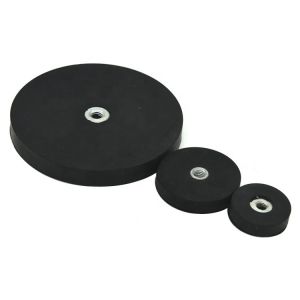 Neodymium Rubber Coated Mounting Magnets ODM For Industrial Use