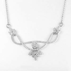 China Cupid Eyes Mens Engagement Necklace 6.6g 8mm Sterling Silver Necklace factory
