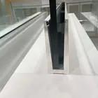 China U Channel Frameless Aluminum Glass Fence Glass Deck Railing Gate factory
