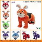 Animal Riding Amazing Walking Animals, Coin Operated Electric 4 Roller Plush