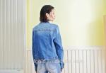 Fancy Distressed Stretch Embroidered Denim Jacket For Womens Fashion Design