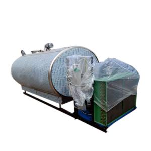 China 1000 Litre Milk Collection Milk Storage Tank For Raw Milk Cooling factory