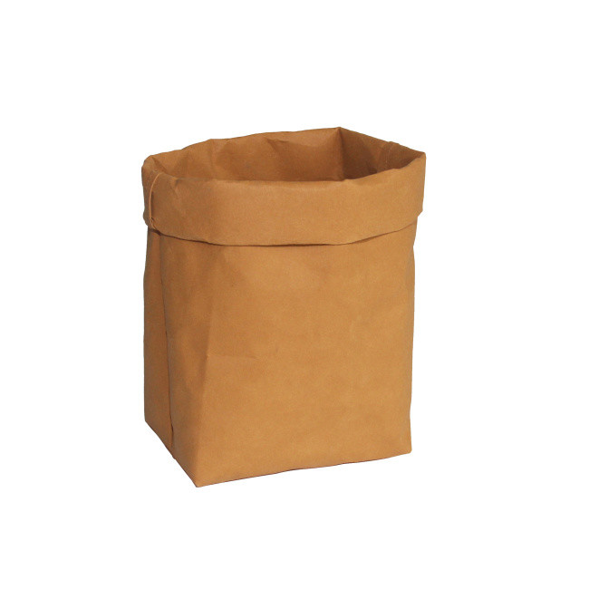 Wholesale Reusable washable kraft paper Plants Bins Organizer Toys Storage Bag