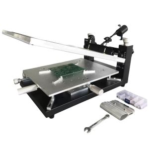China Benchtop Manual SMT Screen Printer for Double-Sided PCB Assembly, 300×400mm Solder Paste Printing on sale
