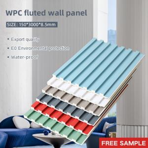 China 8.5mm Wood Plastic Grille WPC Fluted Wall Panel No Paint Waterproof factory