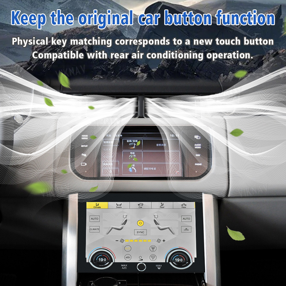 Car air Conditioning Panel For Land Range Rover Vogue L405 2013-2017 10.4 inch Climate Board AC Panel Touch Screen Car R
