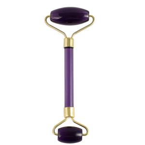 China Skin Tightening Purple Face Roller Double Jade Roller factory