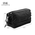 Double Zipper Multifunctional Travel Toiletry Bag