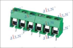 China Brass PA66 M2.5 JL126 PCB Terminal Connector 20AWG Green 5.00mm Pitch factory