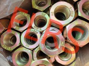 China 1-3/8&quot; Alloy Steel Gr 2H Bichromate Coated Heavy Hex Nut For Flange Bolt factory