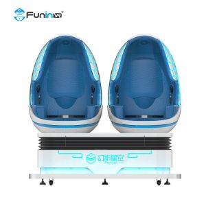 China 360 Degree Virtual Reality 9D VR Egg Chair Cinema Machine With 2 Seats on sale