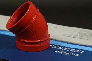 China Thickness 3mm Grooved Pipe Fittings Grooved 90 Elbow For Industrial factory
