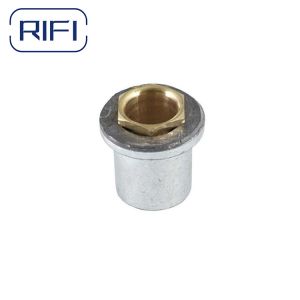 China Threaded GI Conduit Fittings 25mm Flanged Coupling With Brass Bush on sale