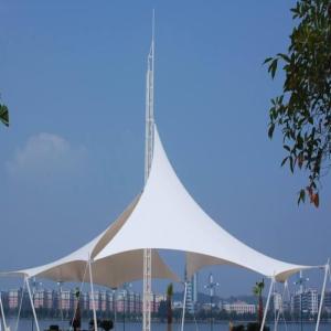 China Architectural Outdoor Landscape Canopy Shade Awning PVC Fabric Sail Membrane Structure factory