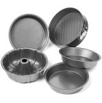 5 Piece Nonstick Cake Pans Set with 9 Inch Round Cake Pans, 9 Inch Spring form