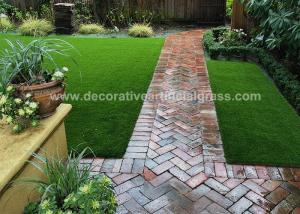 China SEDEX 25 Stitches/10cm Artificial Grass Turf For Residential Yards factory