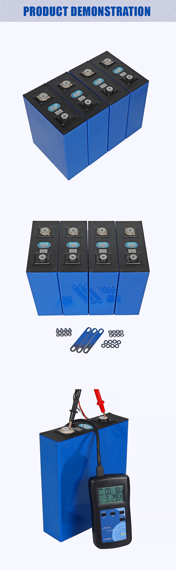 Grade A Full Capacity 3.2V 271AH LiFePO4 Battery Cell For Solar Energy Storage