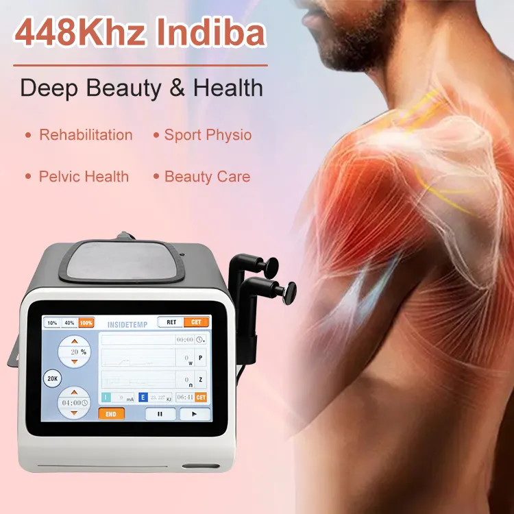 3 In 1 Portable Radiofrequency Diathermy High Power Radio Frequency 448khz Tecar Therapy Machine
