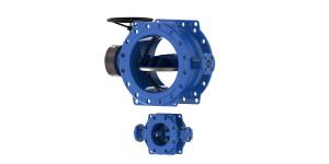 China Rubber Seat Double Flanged Butterfly Valve Eccentric Carbon Steel Base factory