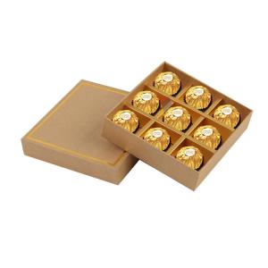 China Recyclable Gold Foil Food Paper Gift Box Customizable Candy Chocolate Box factory