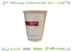 410 ml Double Wall Paper Cups For Coffee Printed Company Logo