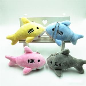 China Various Color Mini Shark Plush , Printing Logo Shark Plush Keychain 12CM factory
