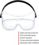 Anti Fog Coating Non Vented Safety Chemistry Lab Glasses OEM ODM