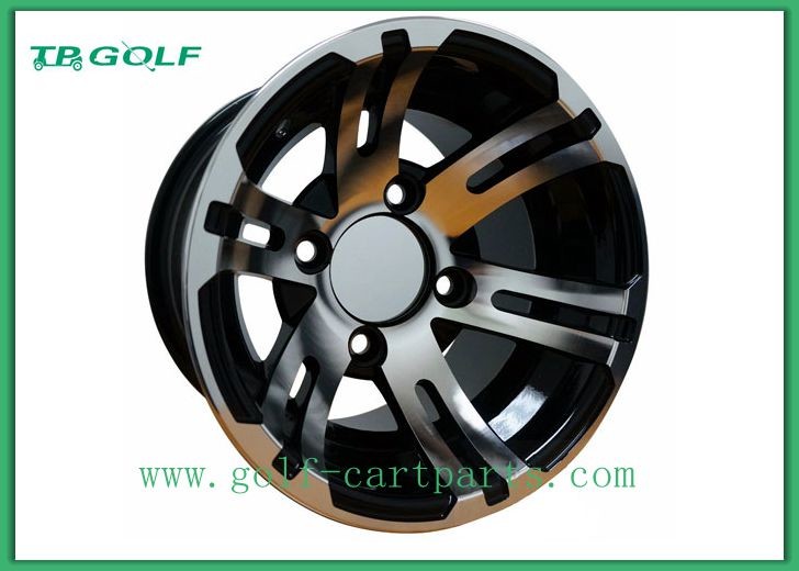 Black Hubcaps For Golf Cart Wheels 10x7 Machined Golf Buggy Accessories