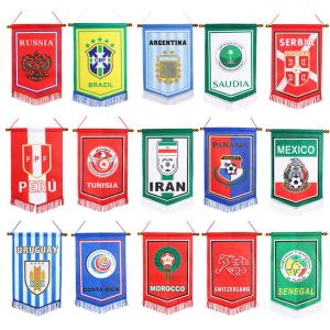 China Custom Sublimation Pennant Wall Flag Sports Hanging Wall Flag factory